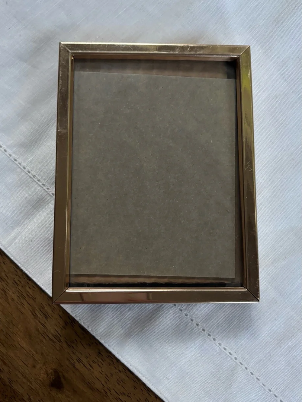 Vintage Gold Metal Photo Frame